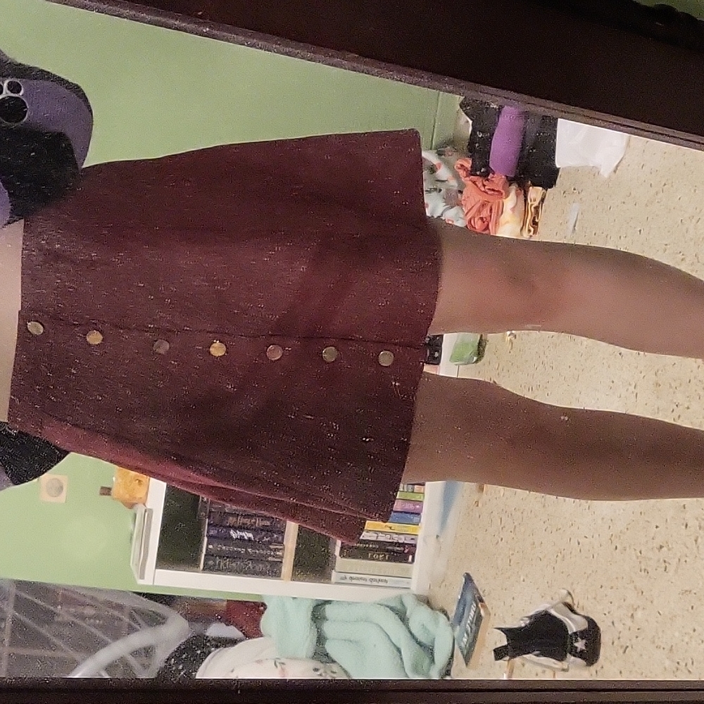 Burgundy skirt